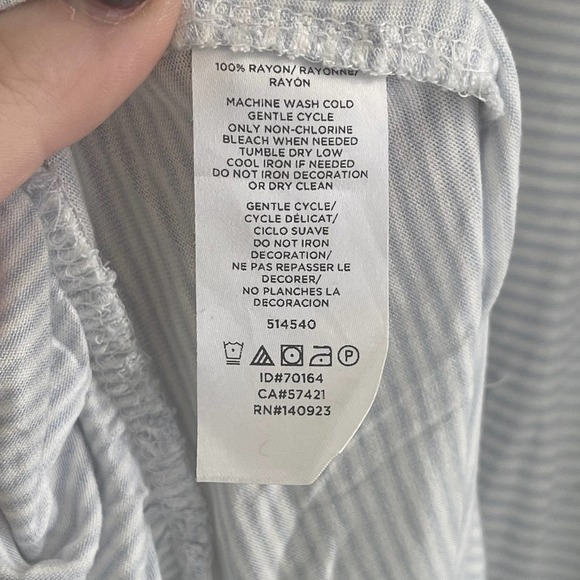 Loft Striped Ruffle Halter Flounce Top Size Large - Picture 5 of 6